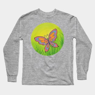 Groovy Butterfly Long Sleeve T-Shirt